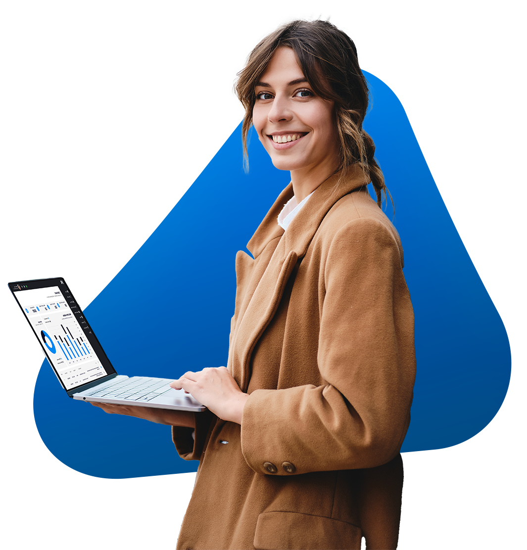 Logotipo do Qualist com as letras 'Q' e 'A' em azul.